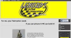 Desktop Screenshot of lenordscustomfabrication.com